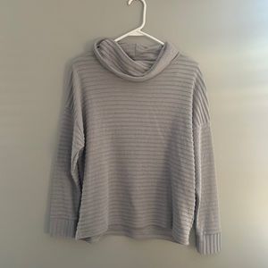 Grey Cowl Neck Sweater